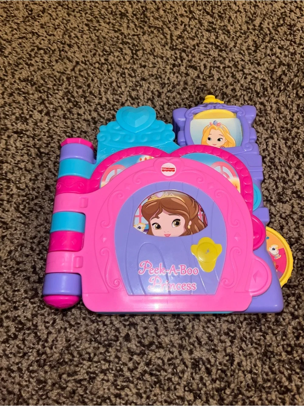 Fisher Price Disney Peek A Boo Baby Princess Talking Bedtime Story Book Works